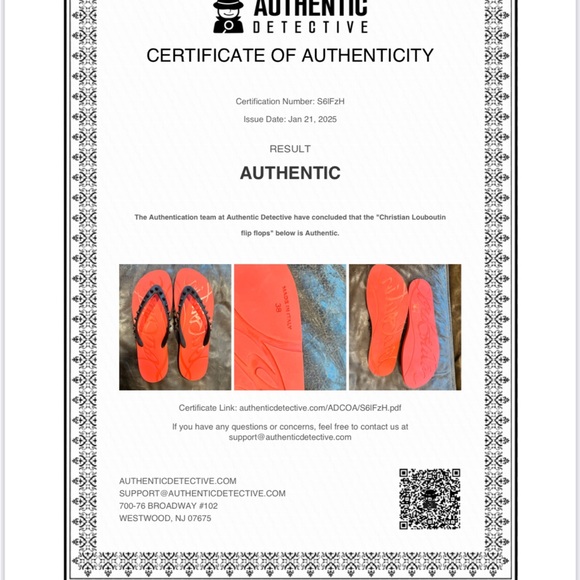 Authentic Christian Louboutin flip-flops eu 38 - Picture 7 of 7
